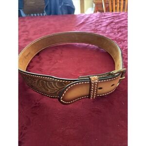 Winkler's Western Belt Cowhide Size 34 Hand Crafted